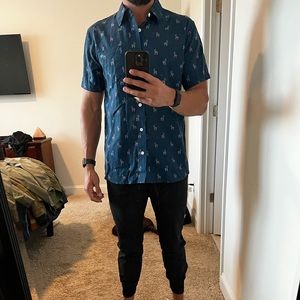 Tipsy Elves button up. Piñata. Medium.